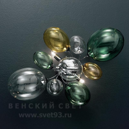 Бра 372/2A-PF IDL Италия  40W 54 см Хром Nuvola фото 1
