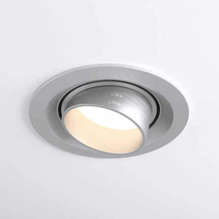 Точечный светильник  9919 LED 10W 4200K серебро фото 1